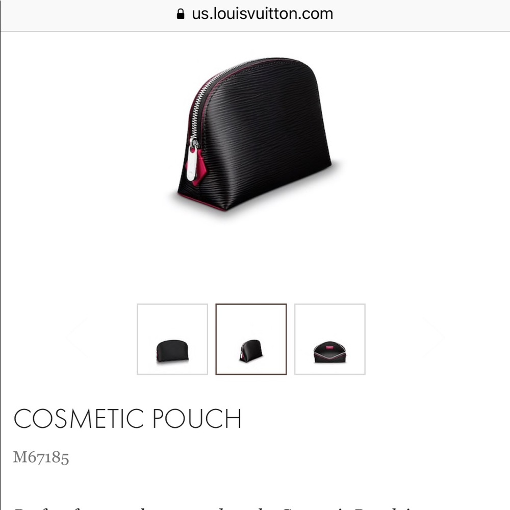 ISO - Louis Vuitton Cosmetic Pouch - Noir Rose